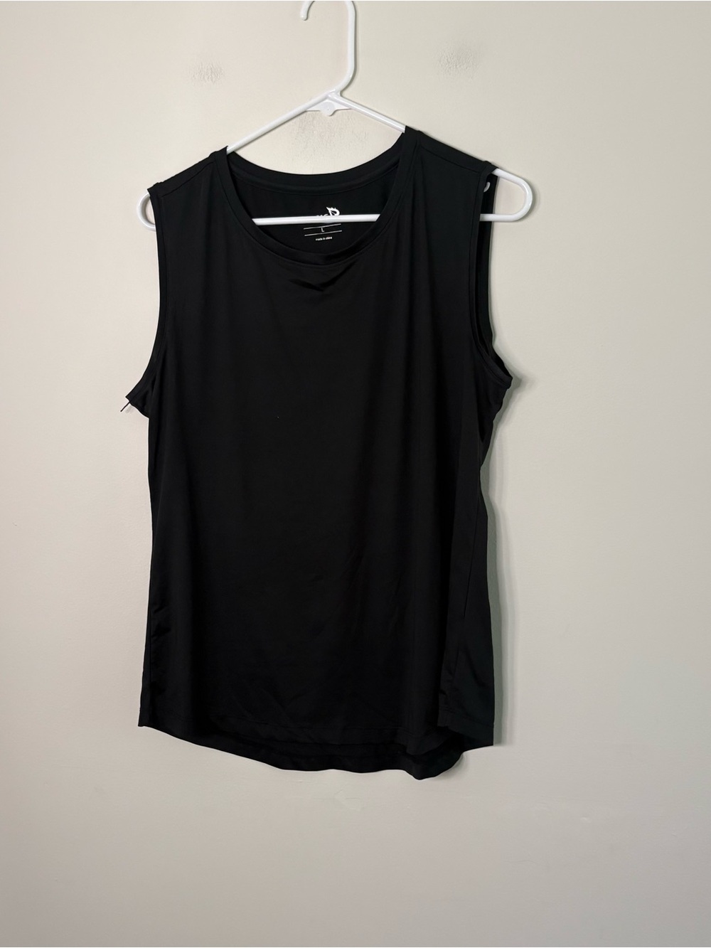 Set Of 2 BaLeaf Adult Tank Tops Black Purple Sporty Solid Workout V7
